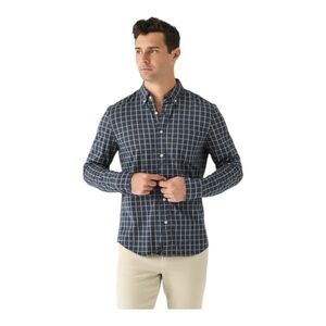 Faherty. NWT Coastline Knit Shirt Twilight Check men’s size medium